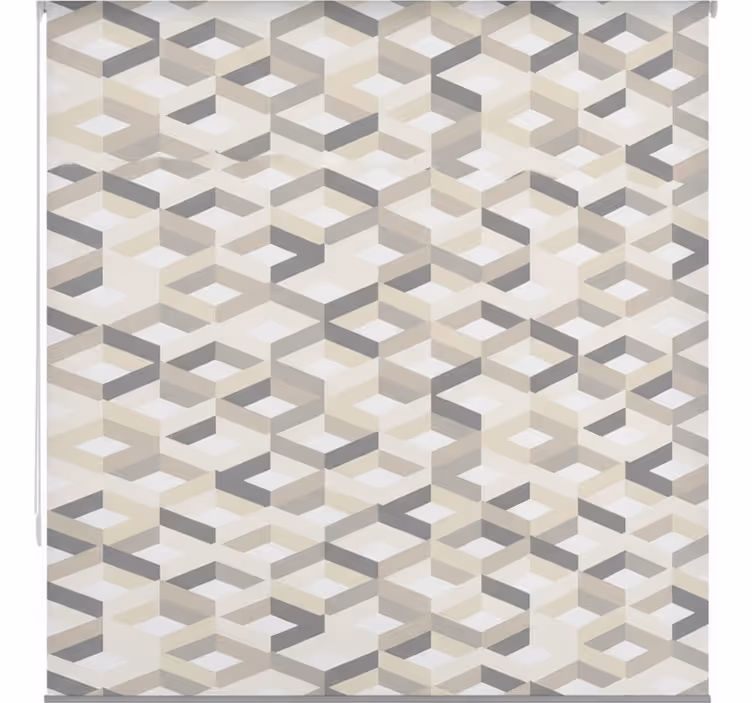 Bathroom roller blind in minimal geometric style - TenStickers