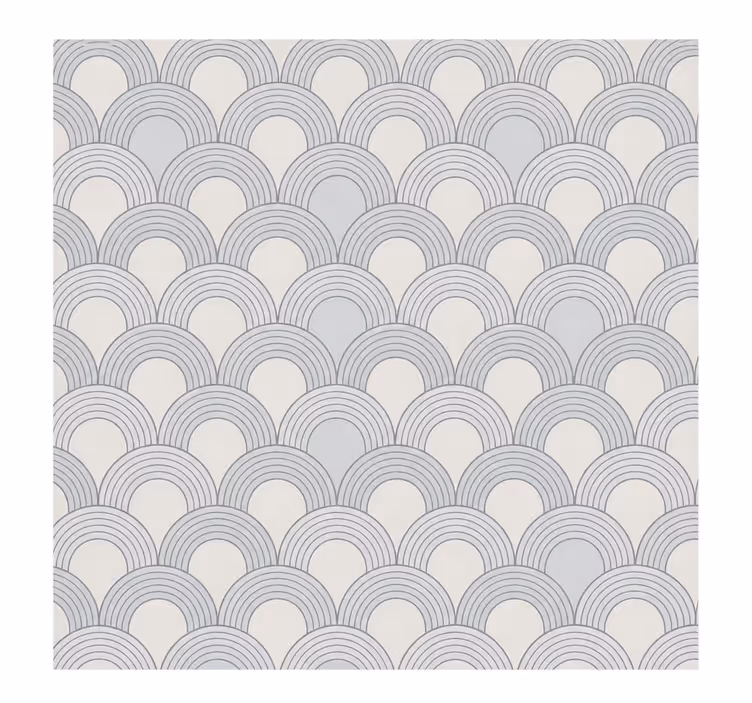 Master bedroom roller blind width 160 half circle design - TenStickers