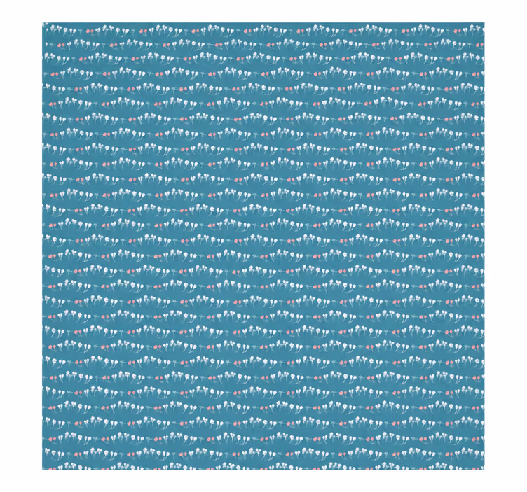 Blue roller blind with flags pattern - TenStickers