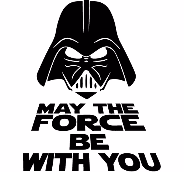 Movie roller blind vader may the force be with you - TenStickers