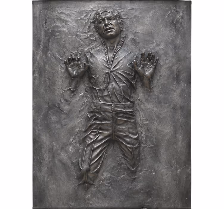 Movie roller blind han solo carbonite fridge sticker - TenStickers