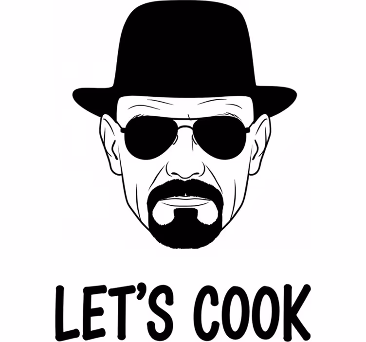 Movie roller blind heisenberg let's cook decor - TenStickers