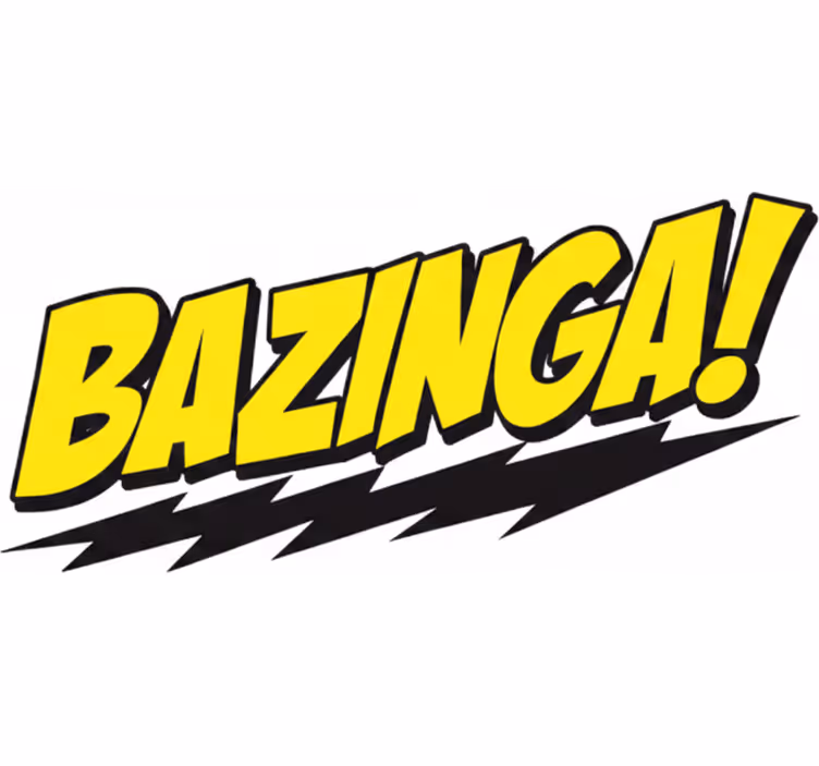 Movie roller blind bazinga big bang decor vinyl - TenStickers