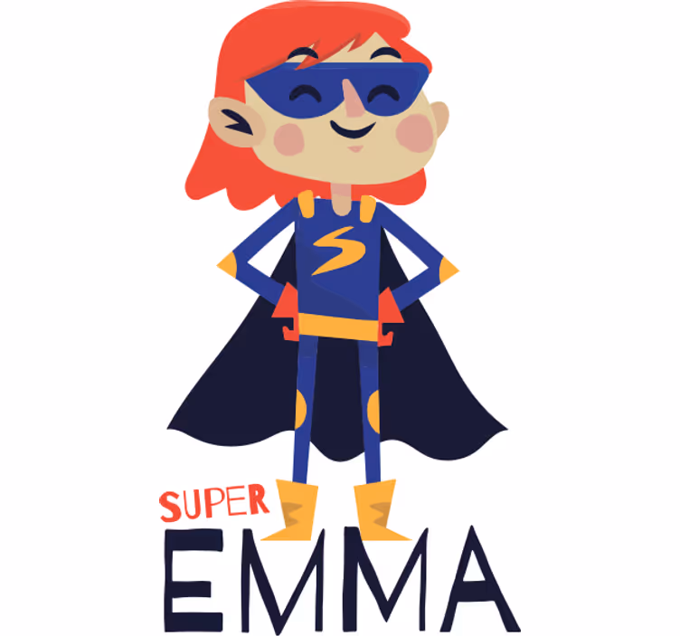 Superhero roller blind superheroine custom made - TenStickers