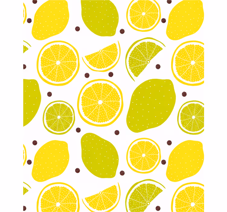 Master bedroom roller blind 120x250 citrus design - TenStickers