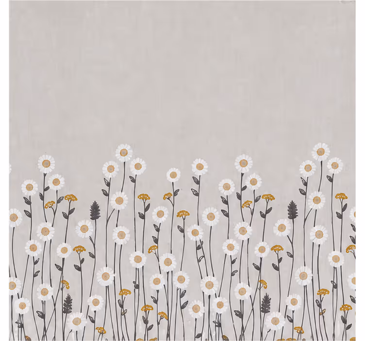 Flower roller blind scandi floral blackout - TenStickers