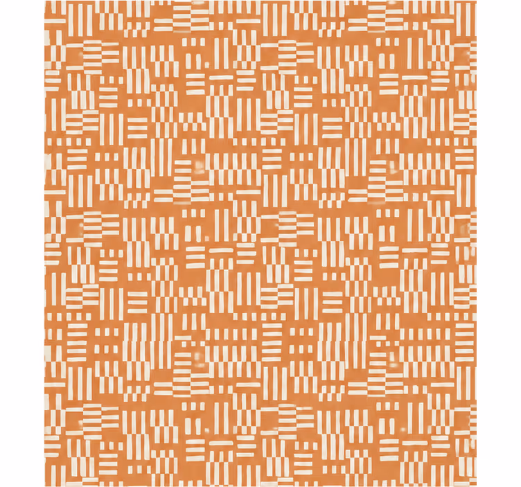 Orange roller blind with pine strip pattern - TenStickers