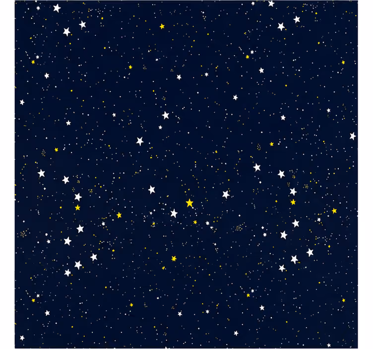 Blue roller blind night sky stars design - TenStickers