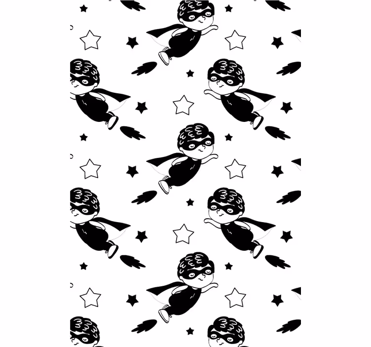 Black superheroe Superhero blind - TenStickers