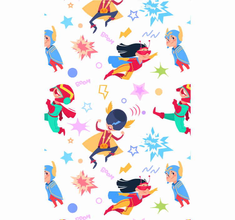 Superwoman pattern Superhero blind - TenStickers
