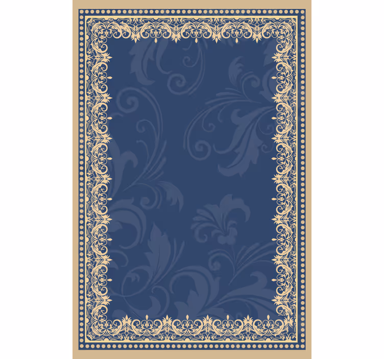Floral border Original roller blind - TenStickers
