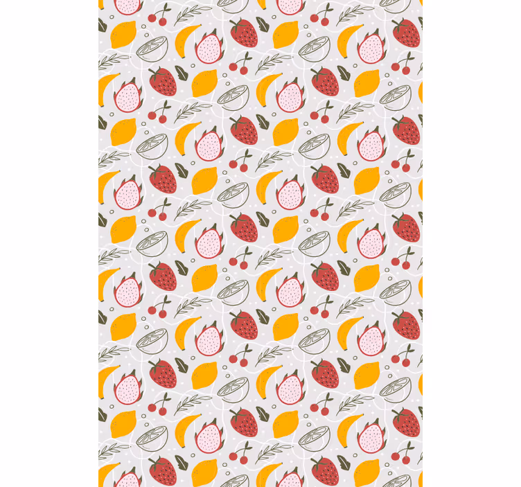 Fruit and vegetable roller blind citrus fruit design - TenStickers
