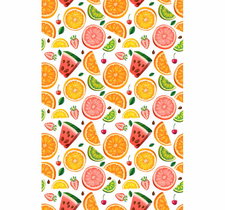 Citrus Watermelon Pattern fruit and vegetable roller blind - TenStickers