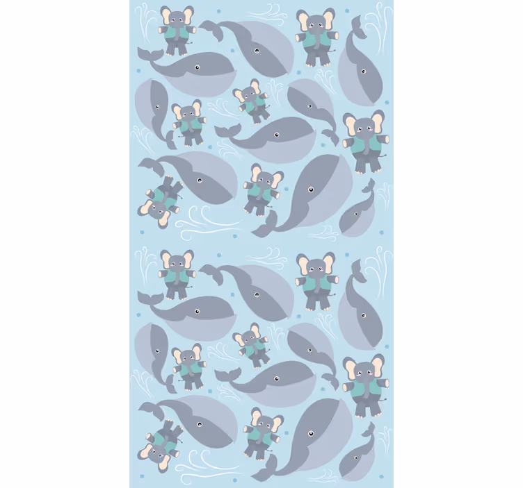 Playful Animals nursery roller blind - TenStickers