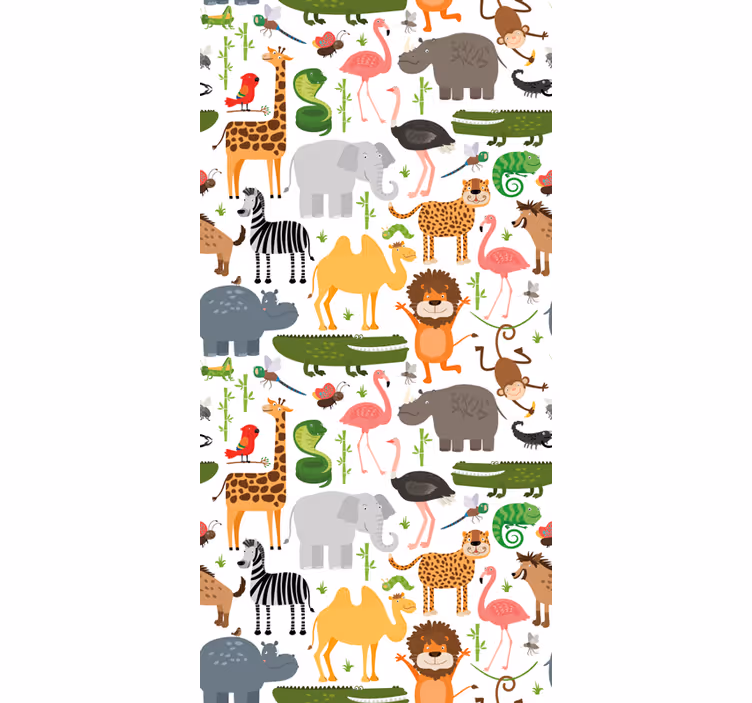 Safari Wildlife Companions animal roller blind - TenStickers