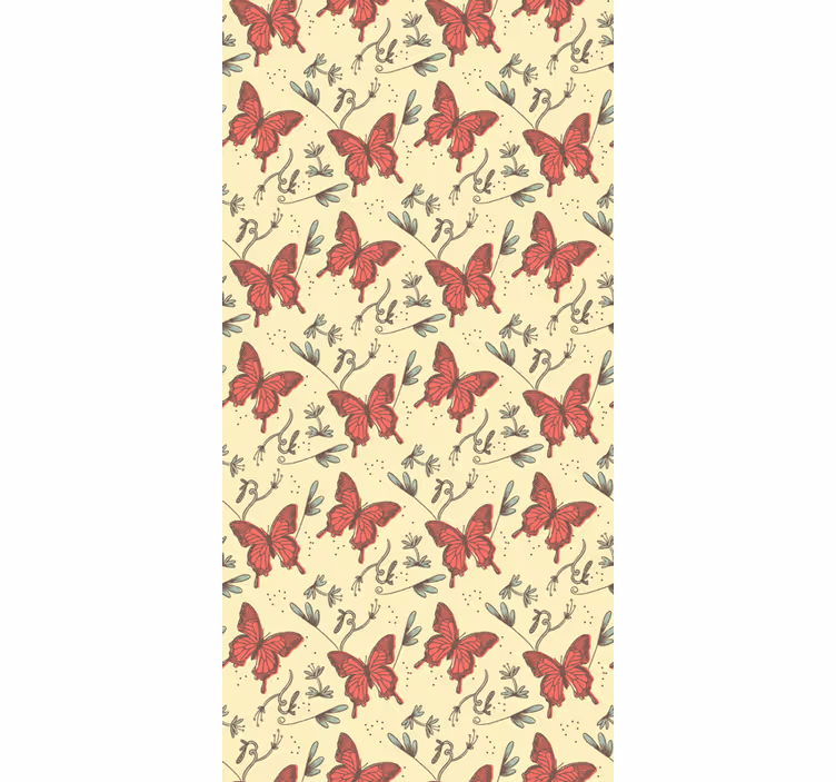 Garden Style butterfly roller blind - TenStickers