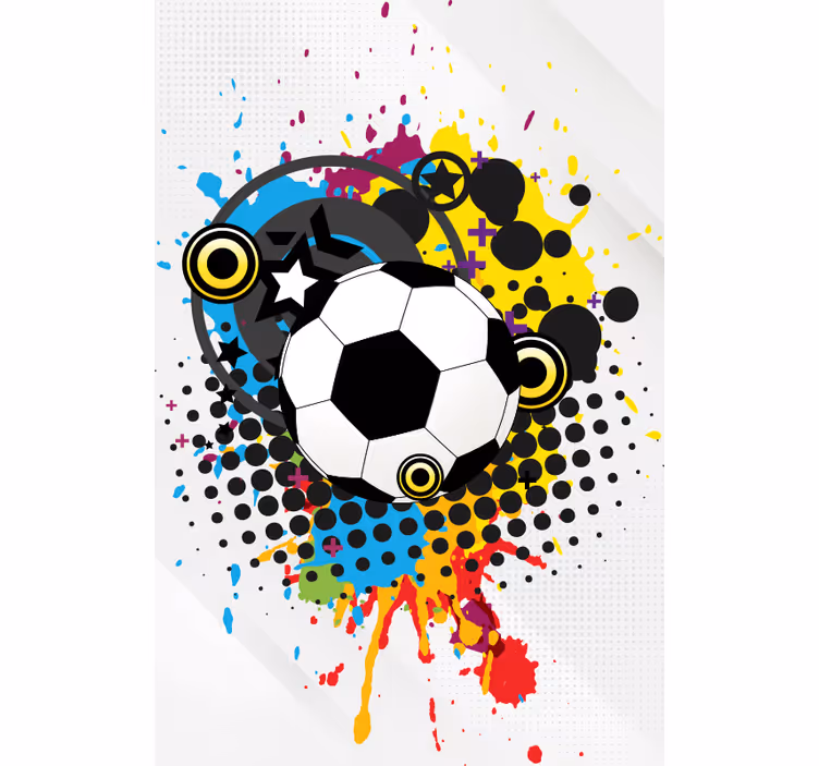 Artistic football sports blind - TenStickers