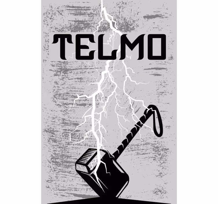 Hero of hammer Geek roller blind - TenStickers