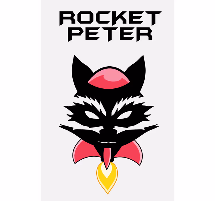 Playful Character Visage custom roller blind - TenStickers