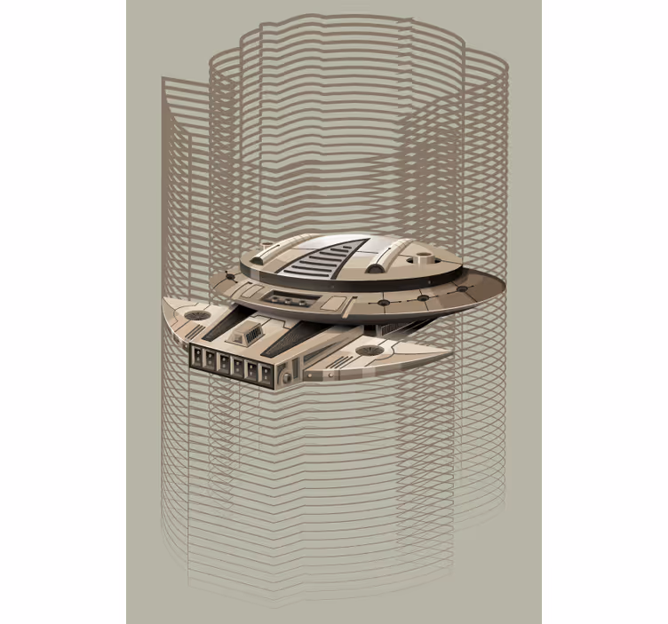 Spaceship Geek roller blind - TenStickers