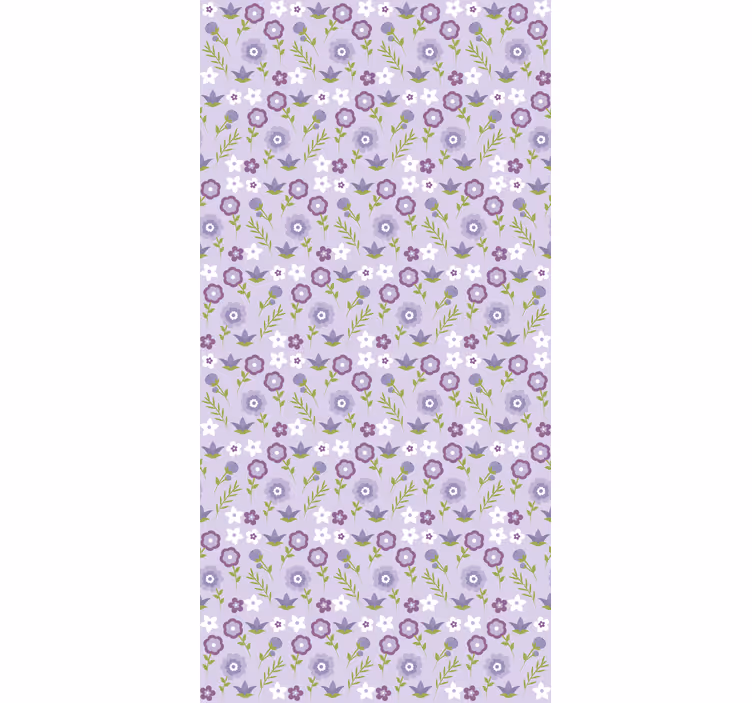 Floral Pattern Harmony flower roller blind - TenStickers