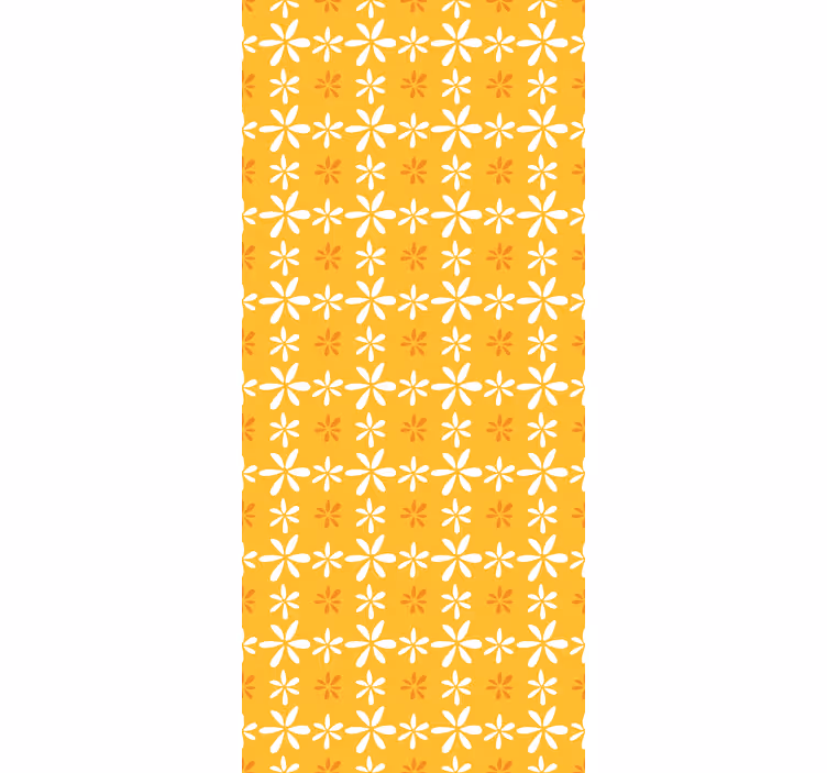 Floral Sunshine Pattern flowers and plants roller blind - TenStickers