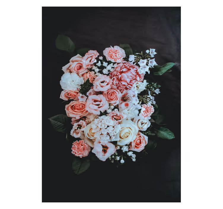 Blooming Floral Arrangement flower roller blind - TenStickers