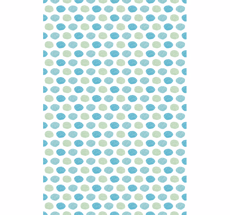 Green and blue dots children room roller blind - TenStickers