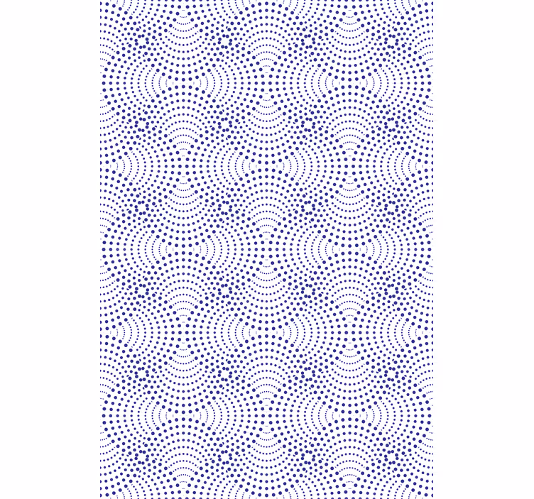 Blue dotted pattern Living room blind - TenStickers
