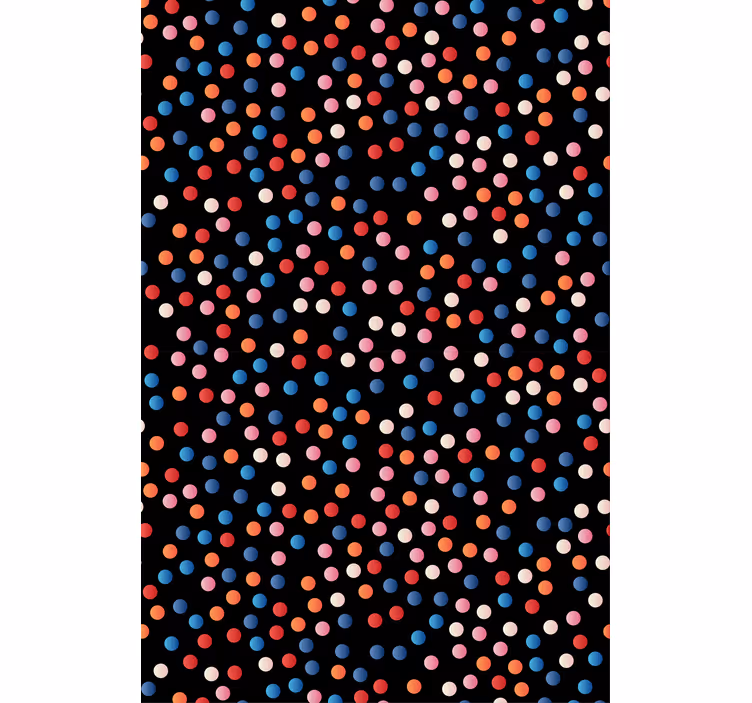 Colorful Polka Dots children room roller blind - TenStickers