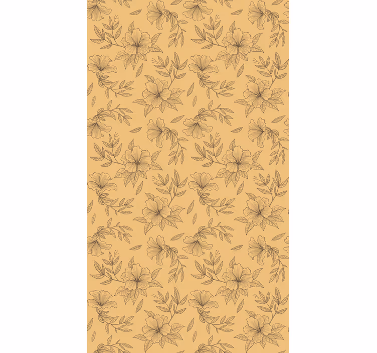 Beautiful Silhouette Flowers and plant blind - TenStickers