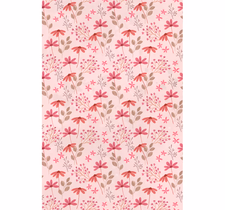 Botanical Arrangement Joy flowers and plants roller blind - TenStickers