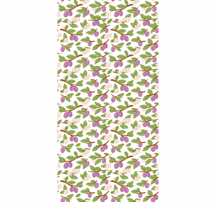 Plum Blossom Pattern fruit and vegetable roller blind - TenStickers