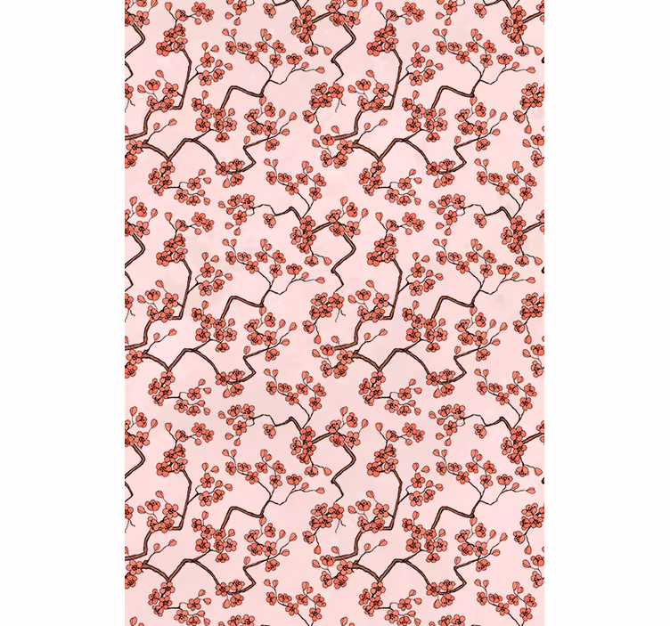 Cherry Blossom Branches flowers and plants roller blind - TenStickers