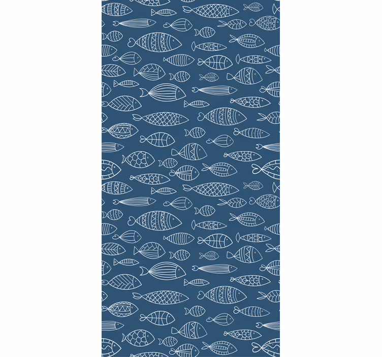 Fish Pattern Design animal roller blind - TenStickers