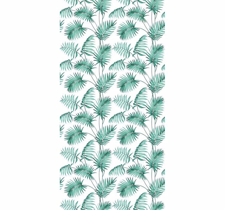 Lush Green Foliage flowers and plants roller blind - TenStickers
