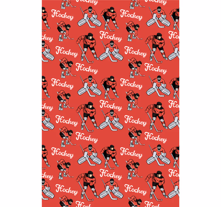 Red hockey players Childrens blind - TenStickers