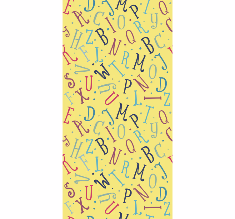 Colorful Alphabet Letters text roller blind - TenStickers