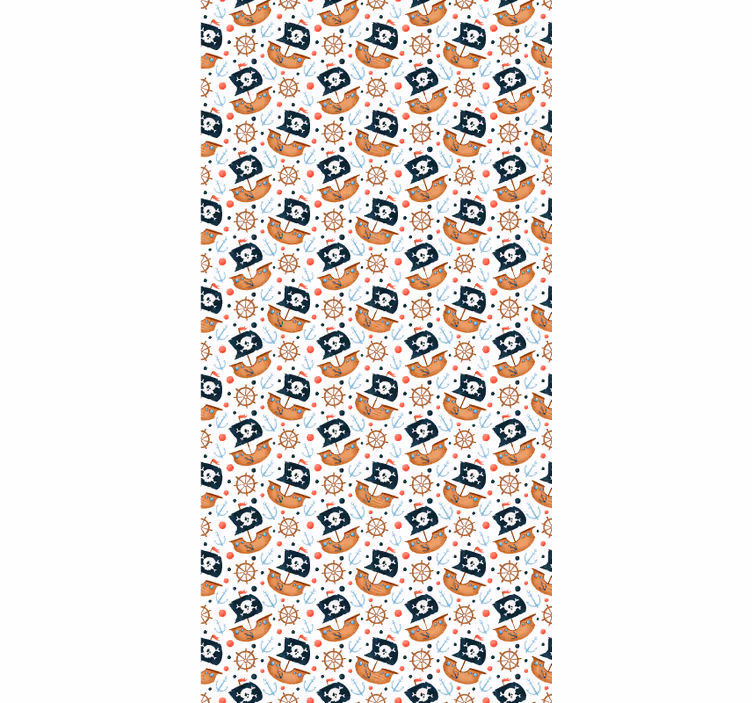 Pirate ship pattern children room roller blind - TenStickers