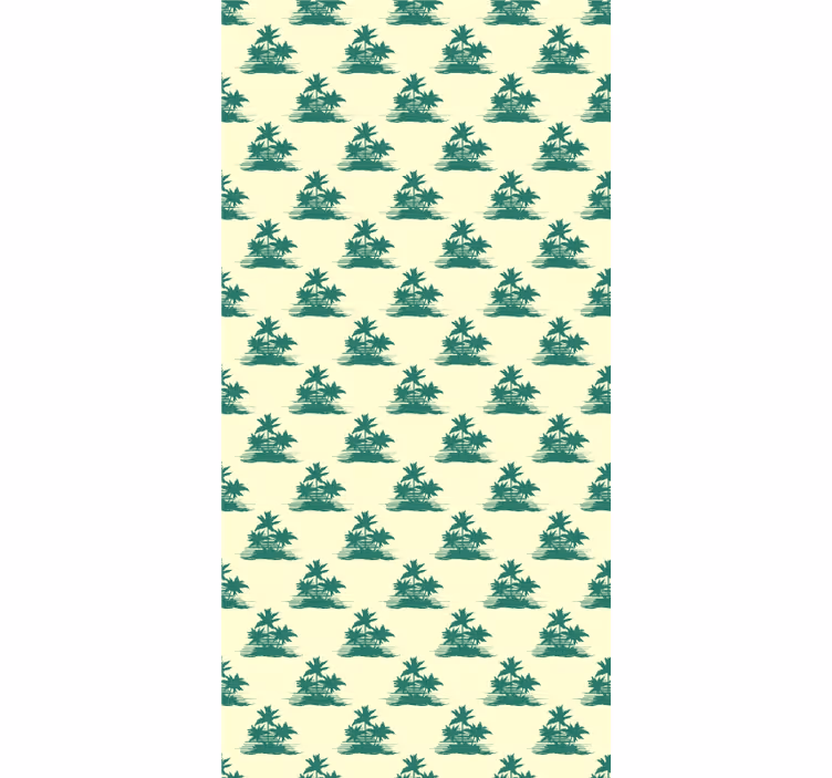 Tropical Palm Silhouettes tree roller blind - TenStickers