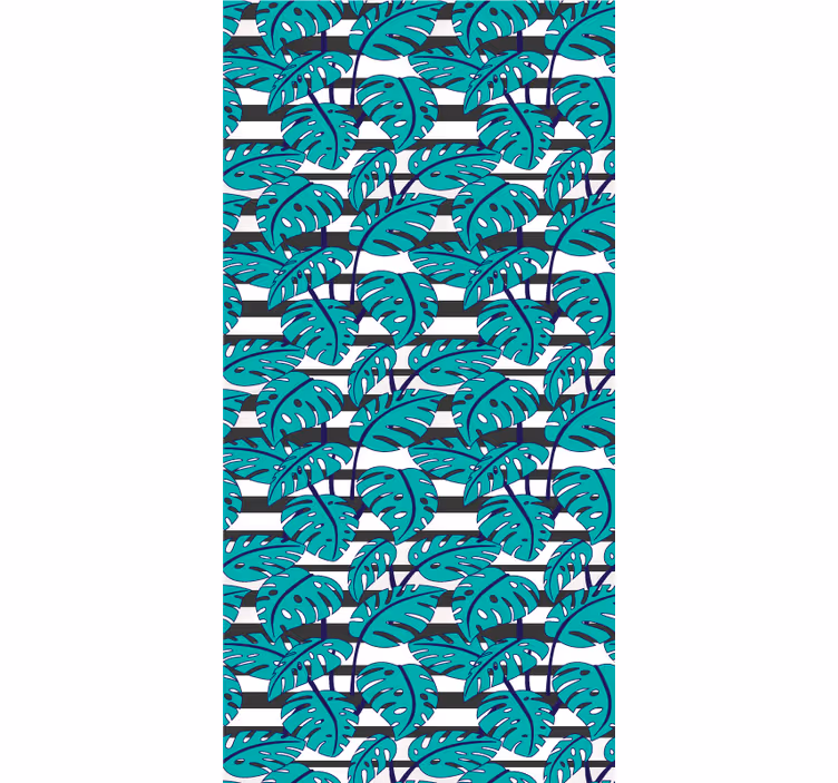 Lush leaf patterns flowers and plants roller blind - TenStickers