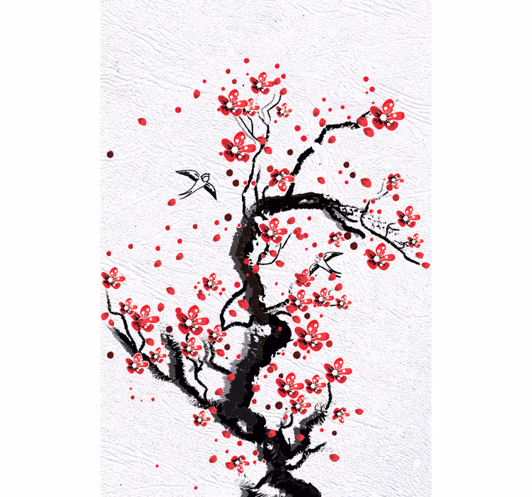 Japanese ink culture Original roller blind - TenStickers