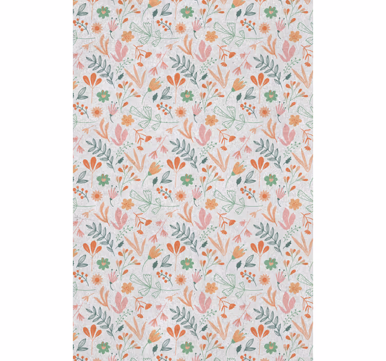 Botanical Oasis Concept flowers and plants roller blind - TenStickers
