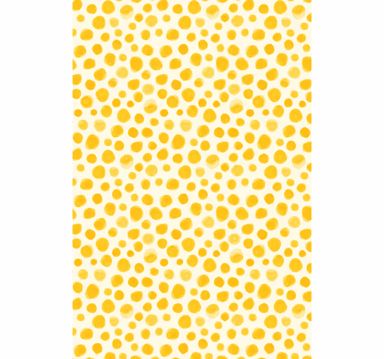 Watercolor yellow dots Original roller blind - TenStickers