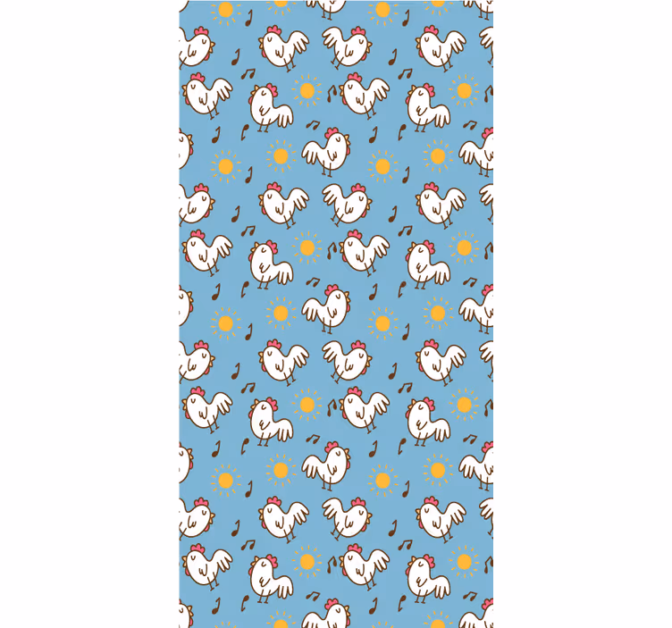 Cartoon chicken seamless Various animal blind - TenStickers