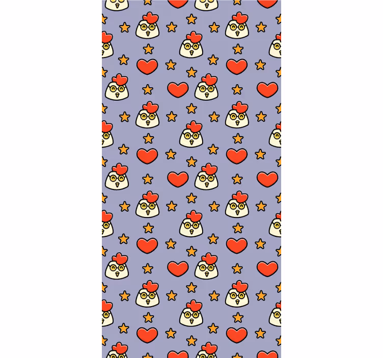 Starry chicken pattern animal roller blind - TenStickers