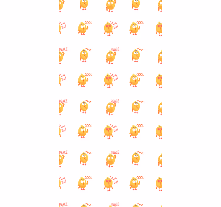 Cute Birds Expressions animal roller blind - TenStickers