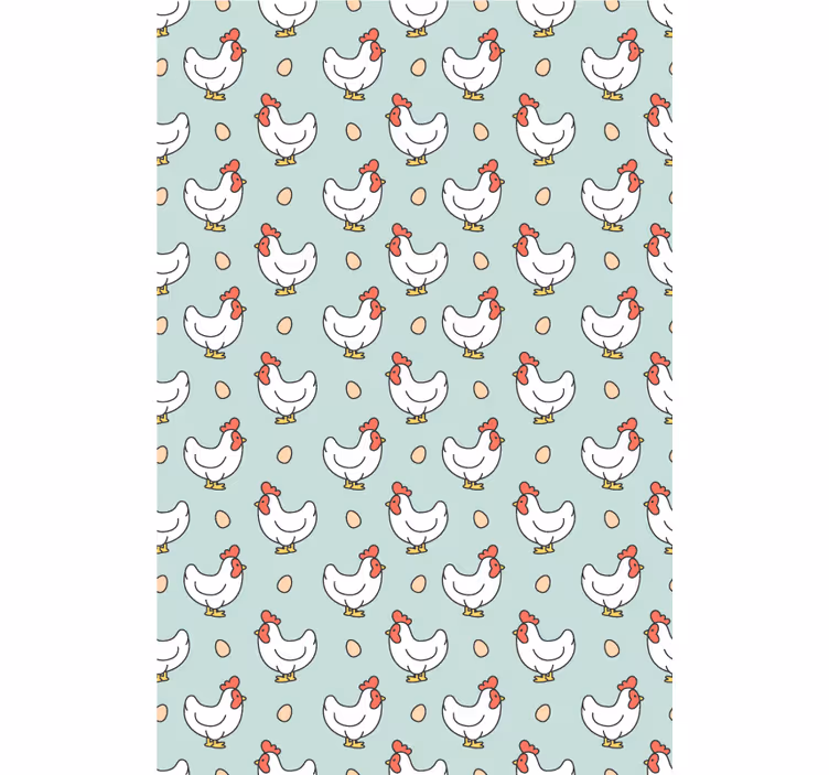 Light colors chicken egg pattern animal blind - TenStickers