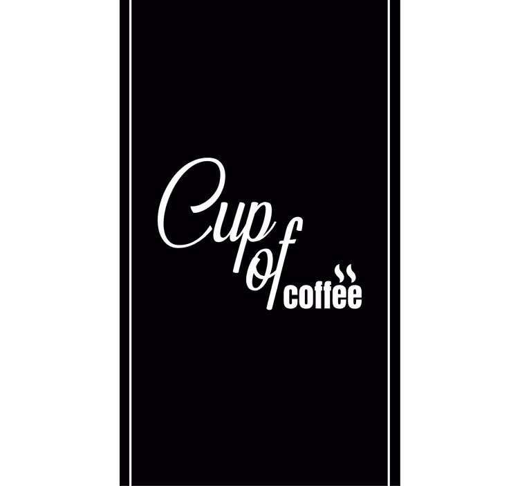 Cup of coffee kitchen roller blind - TenStickers
