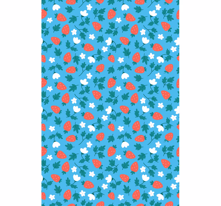 Fruit and vegetable roller blind fresh strawberry design - TenStickers